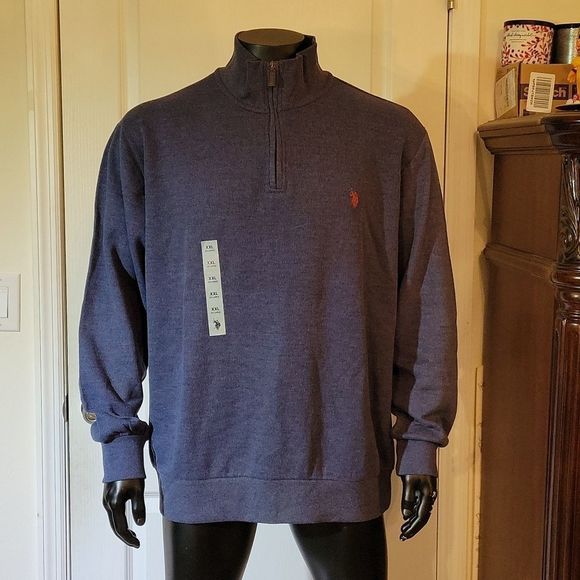 U.S POLO ASSN MENS MESH KNIT PULLOVER SWEATER - Picture 2 of 10